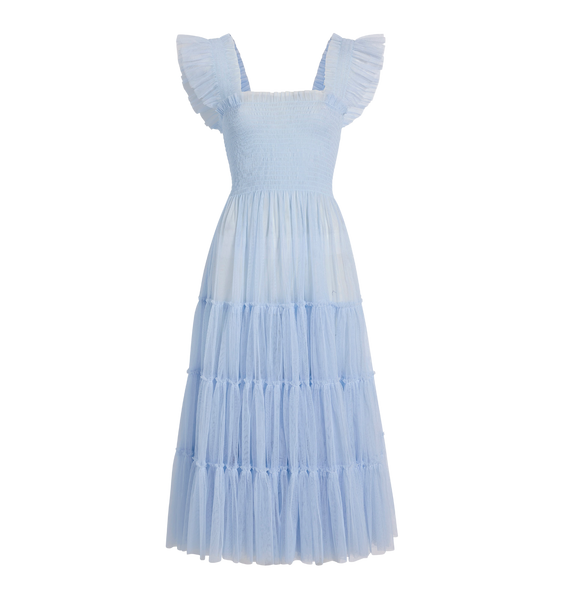 The Tulle Ellie Nap Dress in Powder Blue Tulle | Over The Moon