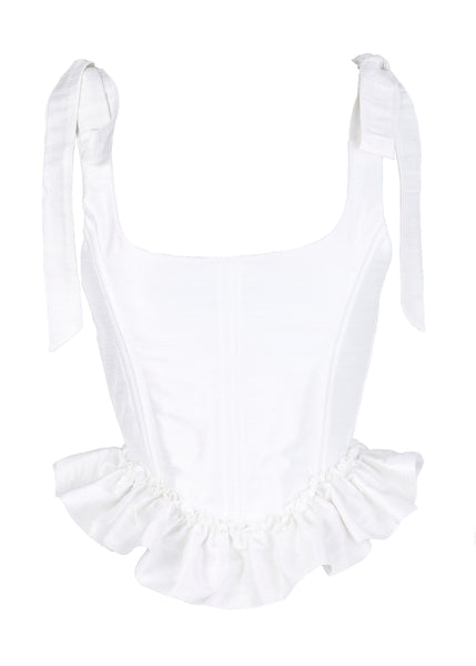 The Antoinette Corset In White | Over The Moon