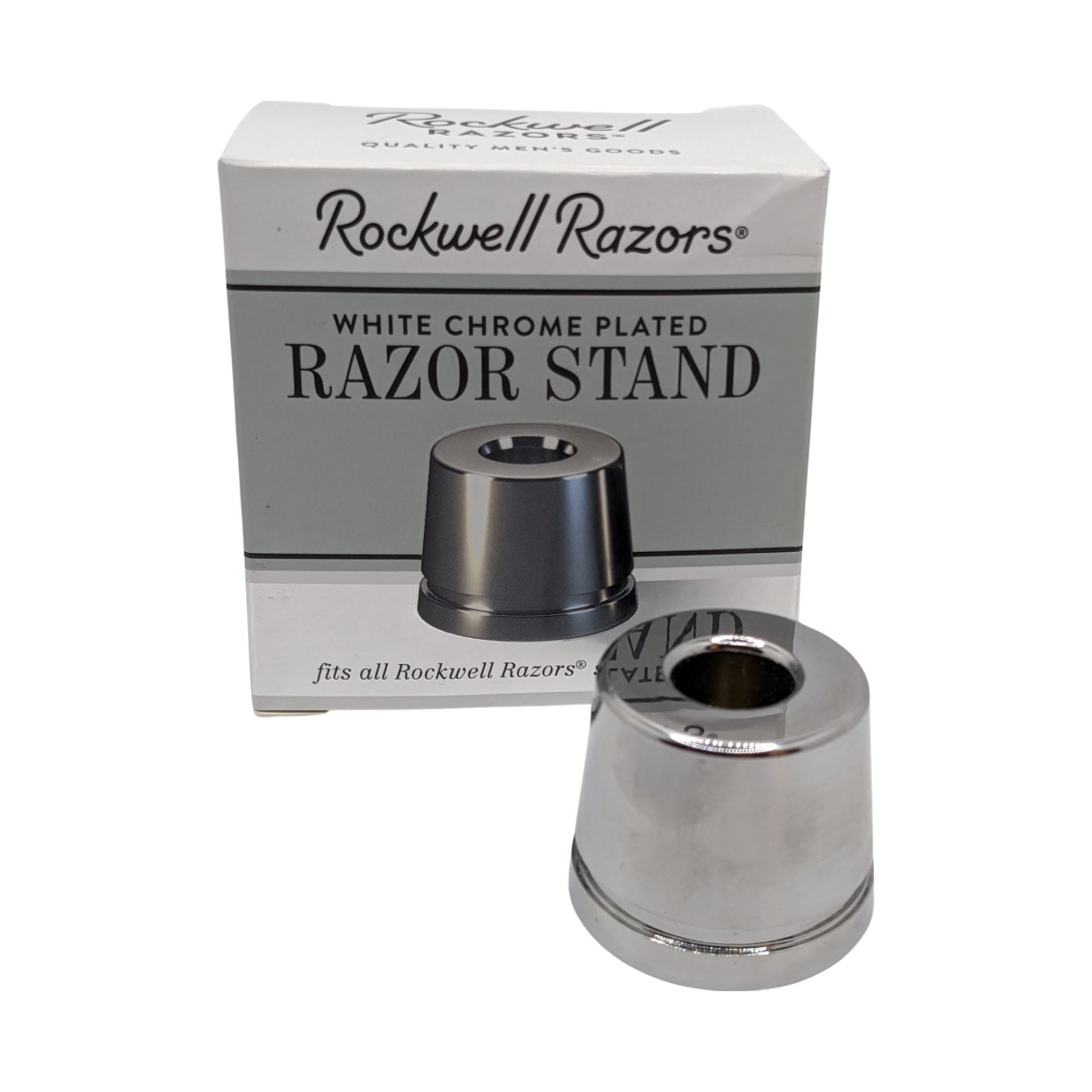 Razor Stands Matte Black or White Chrome - by Rockwell Razors (Used)