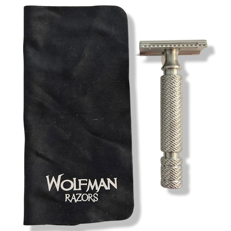 Wolfman razor WR1 両刃 カミソリ ホルダー ステンレス-