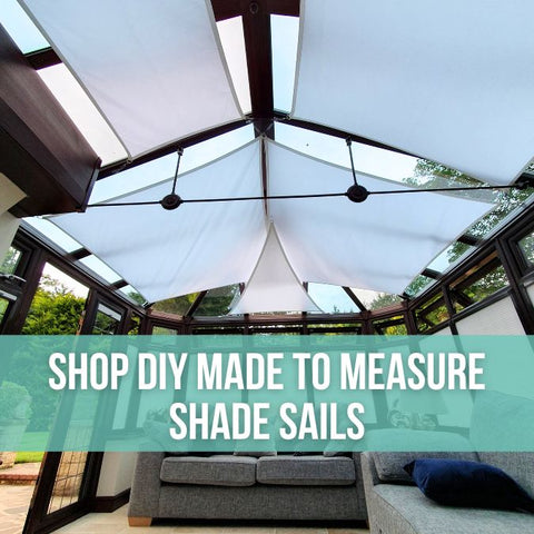 DIY Made to Measure conservatory sun shade sail blinds