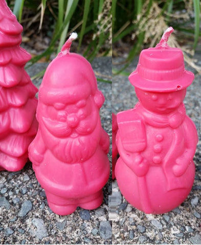 Santa Candle, Christmas candles, scented candles, home decor, decor, christmas decorations, snowman candle