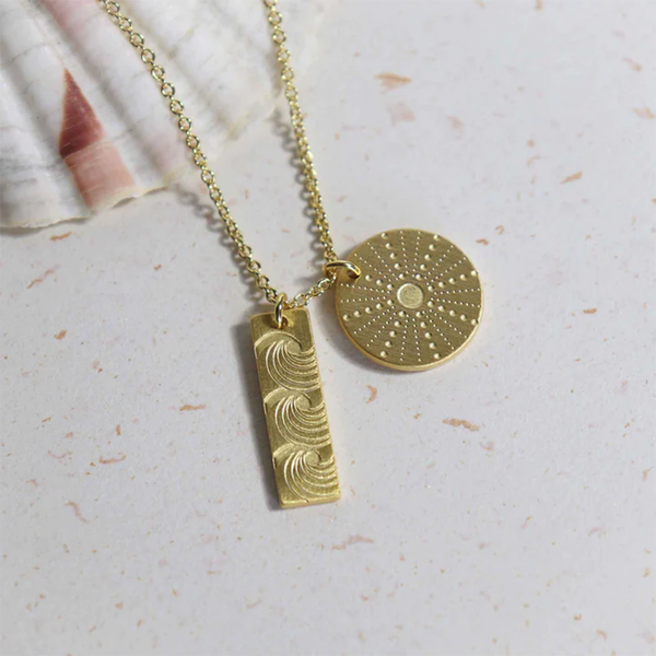 Little Taonga Necklace Kina and Moana Gold