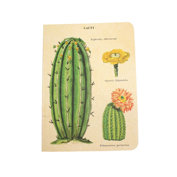 Cavallini Note Mini Notebook Succulents Blank