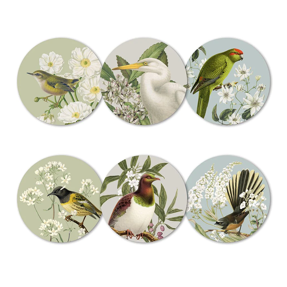 100% NZ Birds and Botanicals of NZ Placemats set of 6