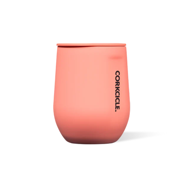 Corkcicle Neon Lights Stemless 12oz 355ml Coral