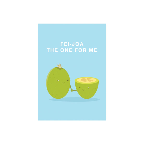 eminentd Cutie Food Pun Card Feijoa