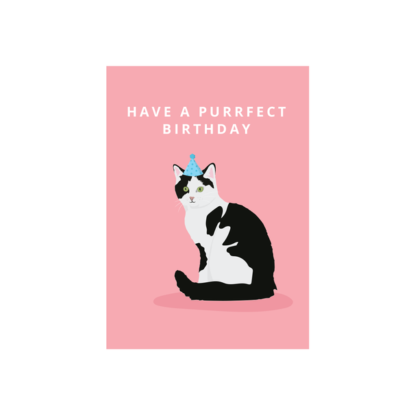 eminentd Cutie Animal Pun Card Purrfect