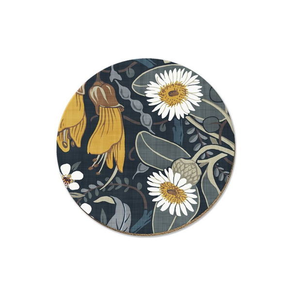 Kowhai and Daisy coaster