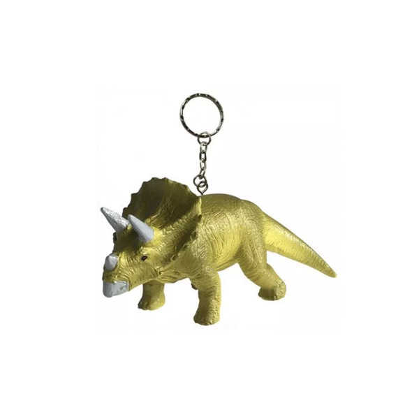 Triceratops Keychain