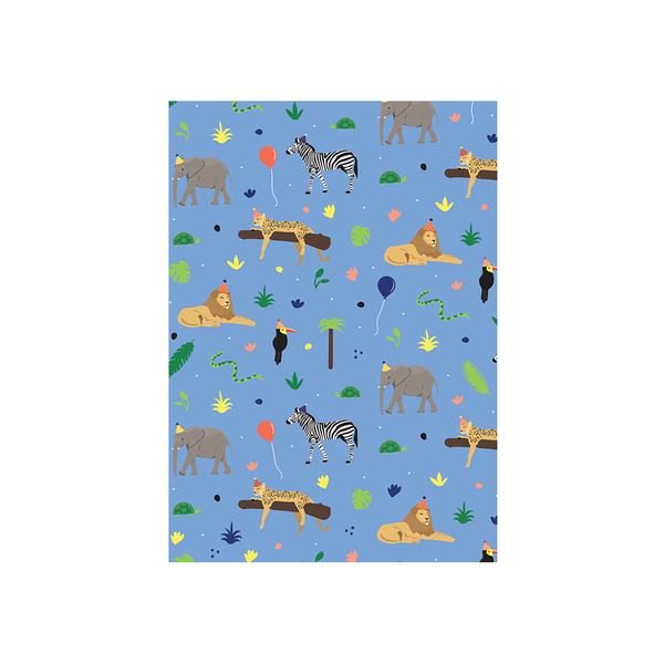 eminentd Animal Pattern Card Birthday Safari