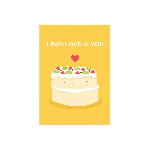 eminentd Cutie Food Pun Card Pavlova