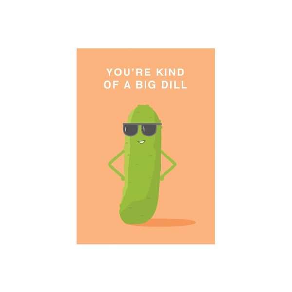 eminentd Cutie Food Pun Card Gherkin