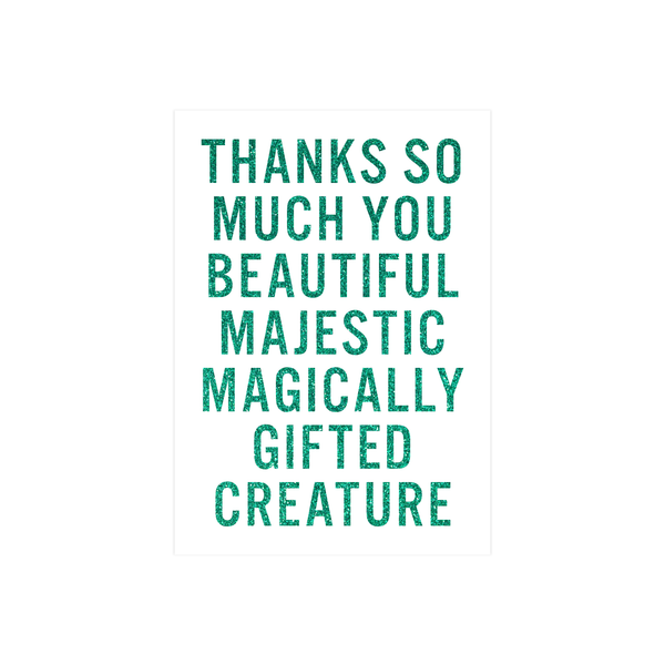 eminentd Words Card Gifted Creature