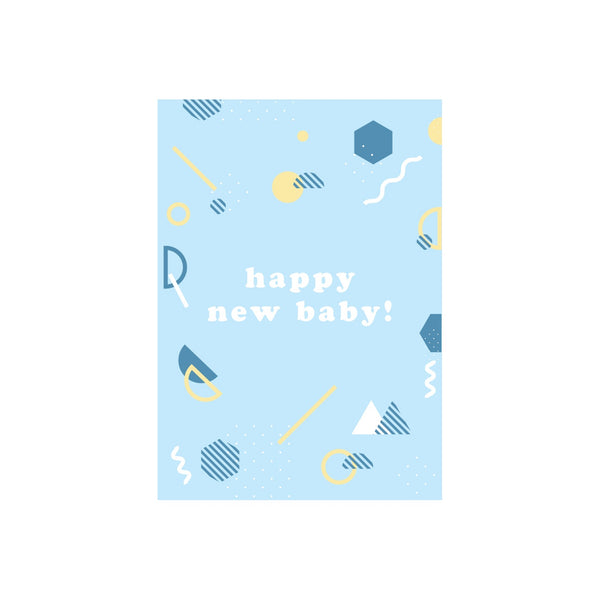 eminentd Patterned Text Card Baby Blue