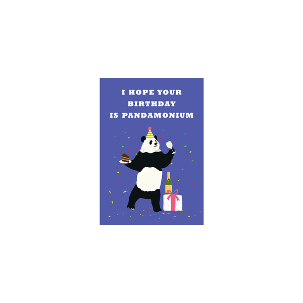 eminentd Mini Card Animal Pun Panda