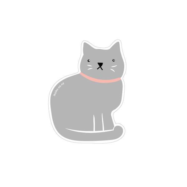eminentd Fun Size Sticker Cat Grey