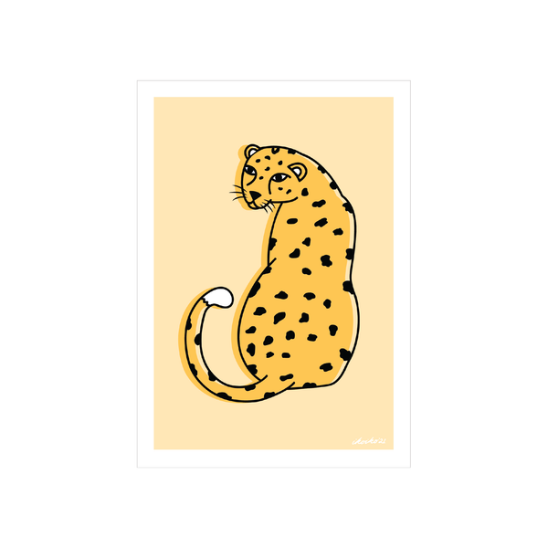 eminentd A4 Art Print Talula Leopard