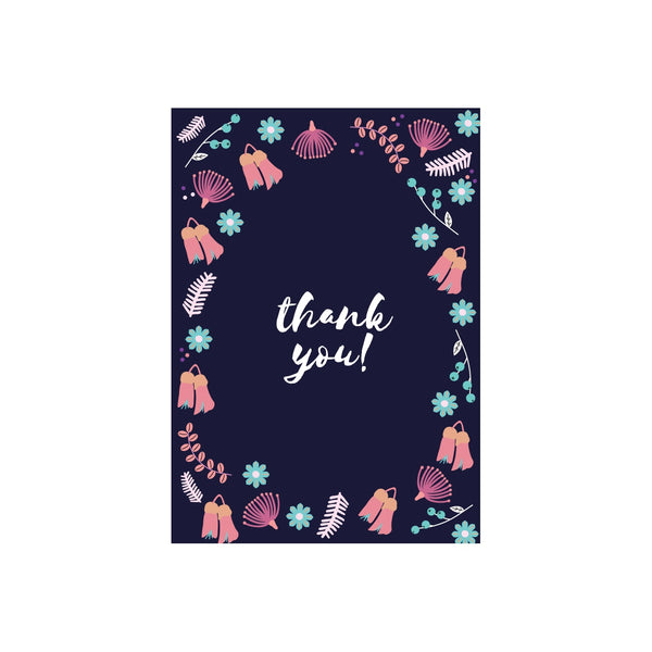 eminentd Floral Message Card Thank you