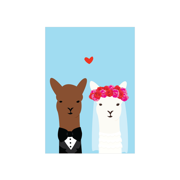 Alice Berry X eminentd Card Mr and Mrs Llama