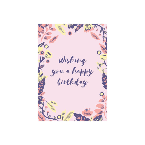 eminentd Floral Message Card Wishing You