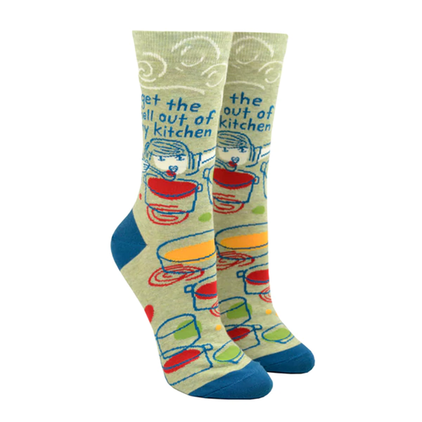 Blue Q Women's Socks Get the Hell out of My Kitchen
