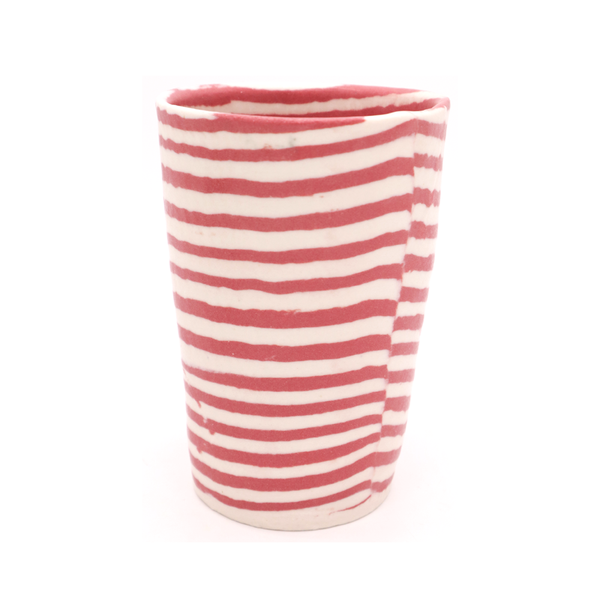 Mystery Creek Nerikomi Tumbler Red Stripe