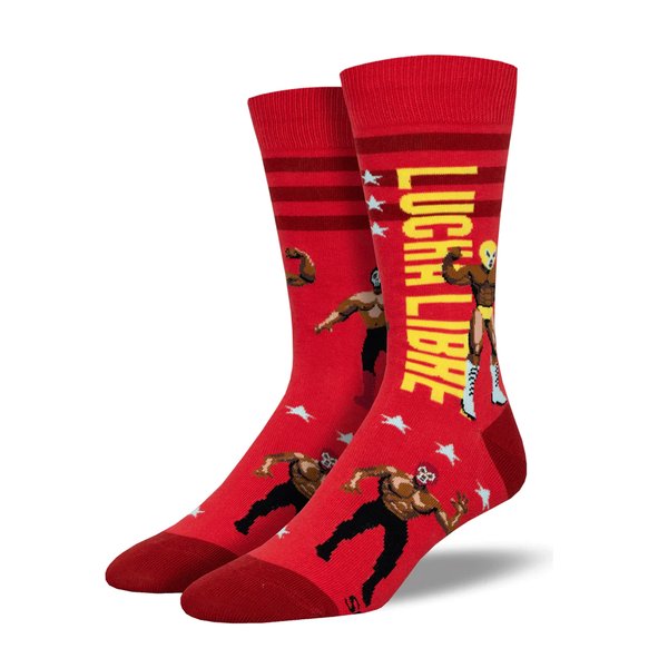 Socksmith Socks Men's Lucha Libre Red