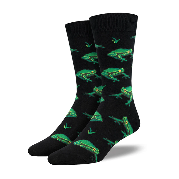 Socksmith Socks Men's Night Frogs Black