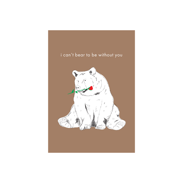 eminentd Animal Pun Card Bear