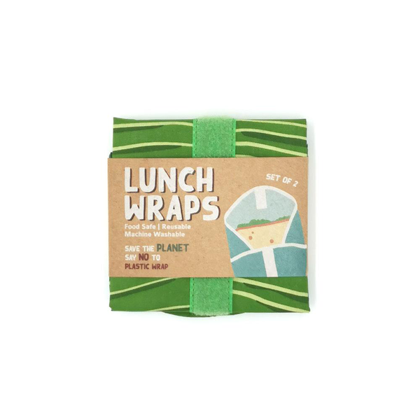 100% NZ Lunch Wraps Leaves Set of 2