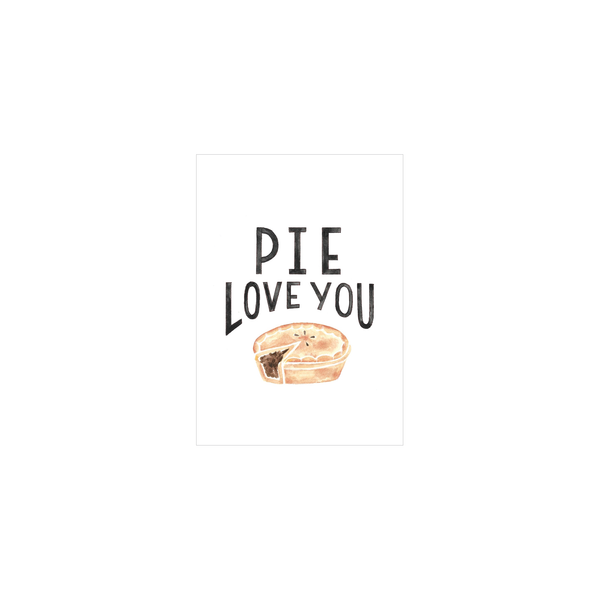 Steer Illustrations X eminentd Mini Card Pie Love You