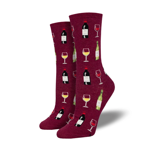 Socksmith Socks Women's Fine Wine Red Heather