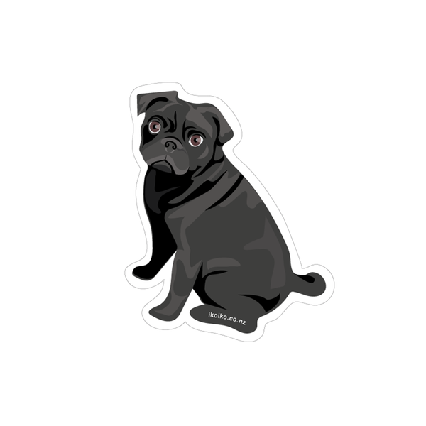 eminentd Fun Size Sticker Pug Black