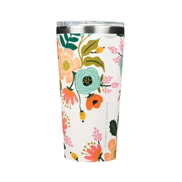 Corkcicle x Rifle Paper Co. Tumbler 16oz Lively Floral Cream