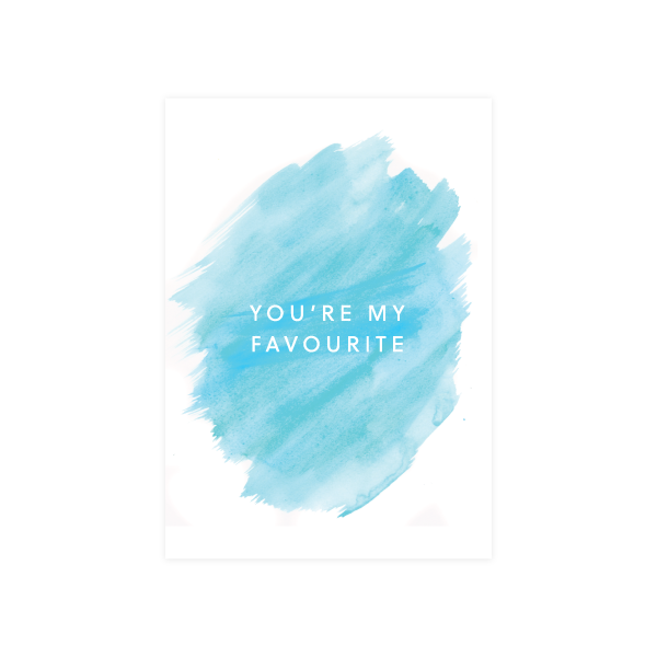 eminentd Painted Card You're My Favourite