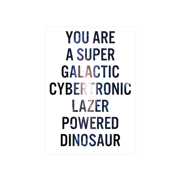eminentd Words Card Laser Powered Dinosaur