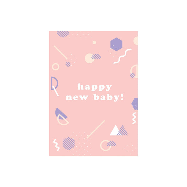 eminentd Patterned Message Card Baby Pink