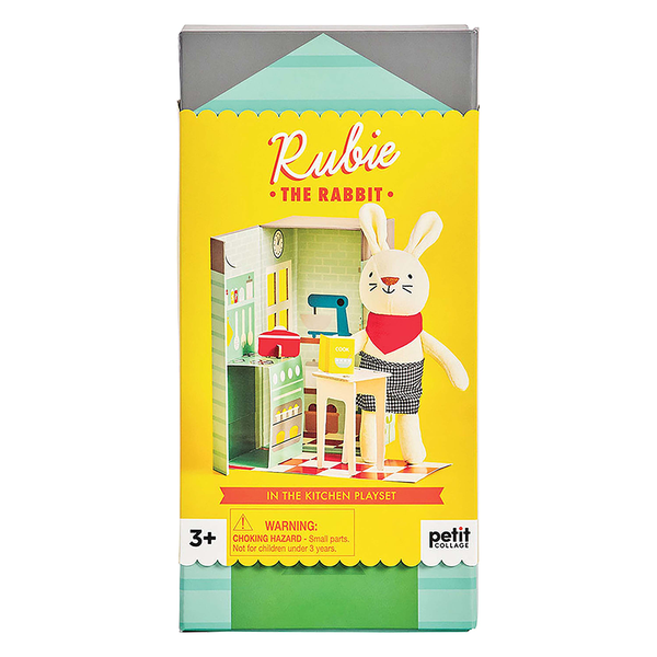 Petit Collage Rubie the Rabbit Plush Playset