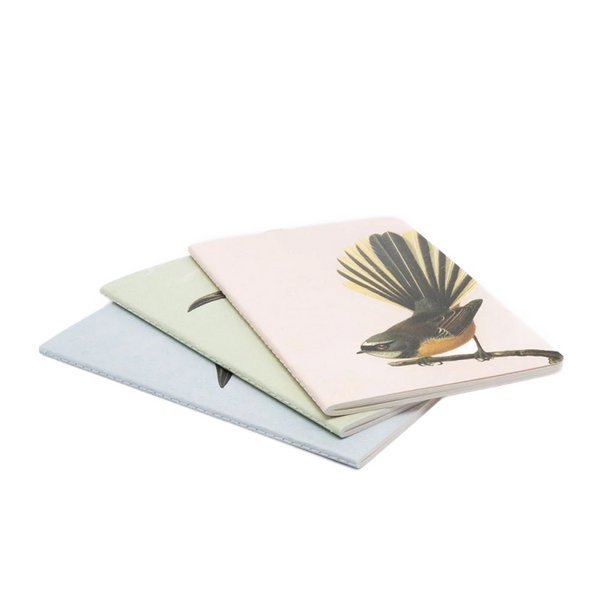 100% NZ Notebooks Set of 3 Hushed Birds