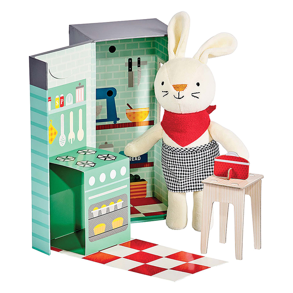 Petit Collage Rubie the Rabbit Plush Playset