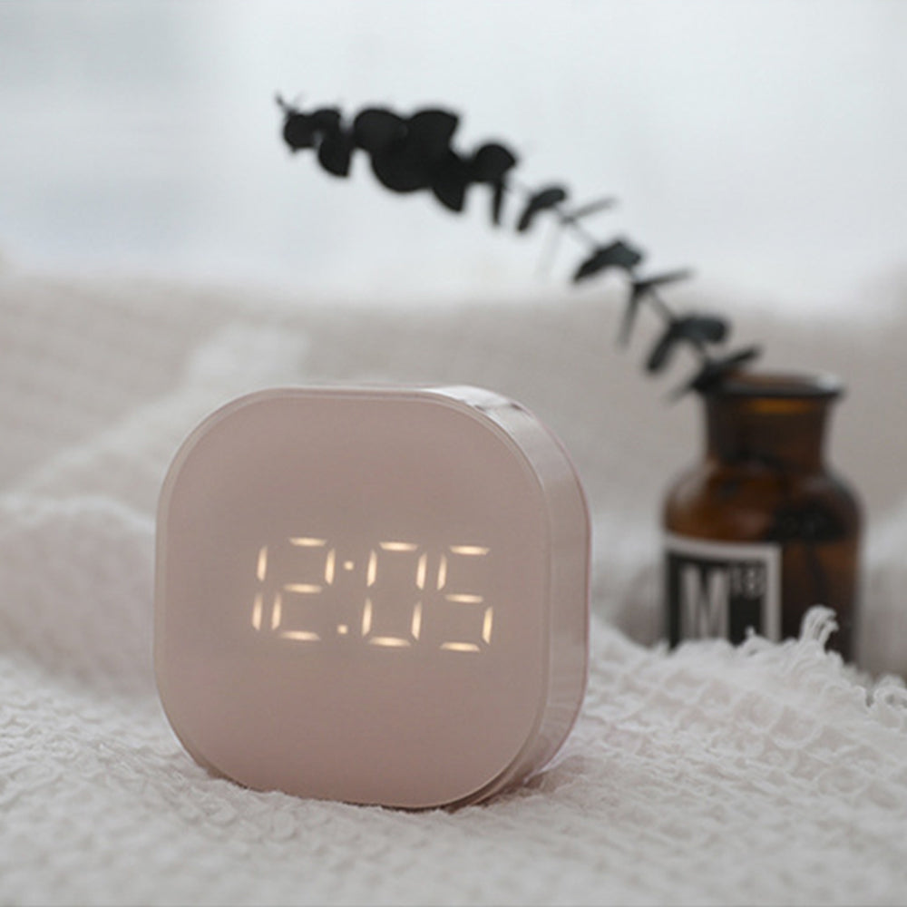 Home Decor Electronic Timing Square Silent Bedside Alarm Clock For Children Intelligent Temperature Sensing Magnetic Attraction Desk Clock