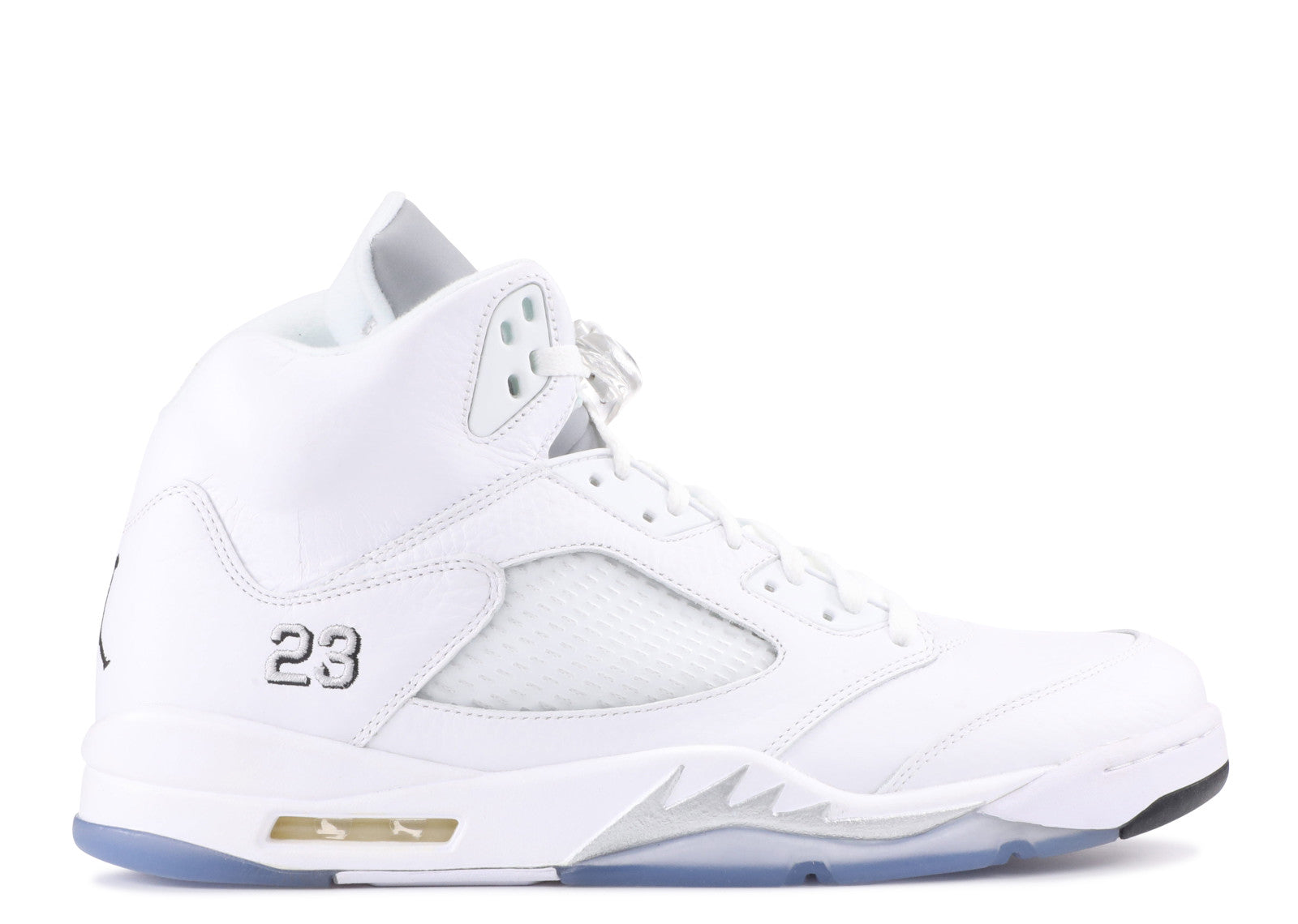 retro 5 white metallic