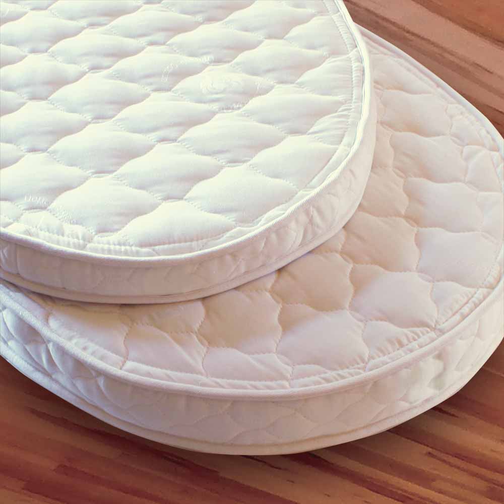 organic bassinet mattress oval