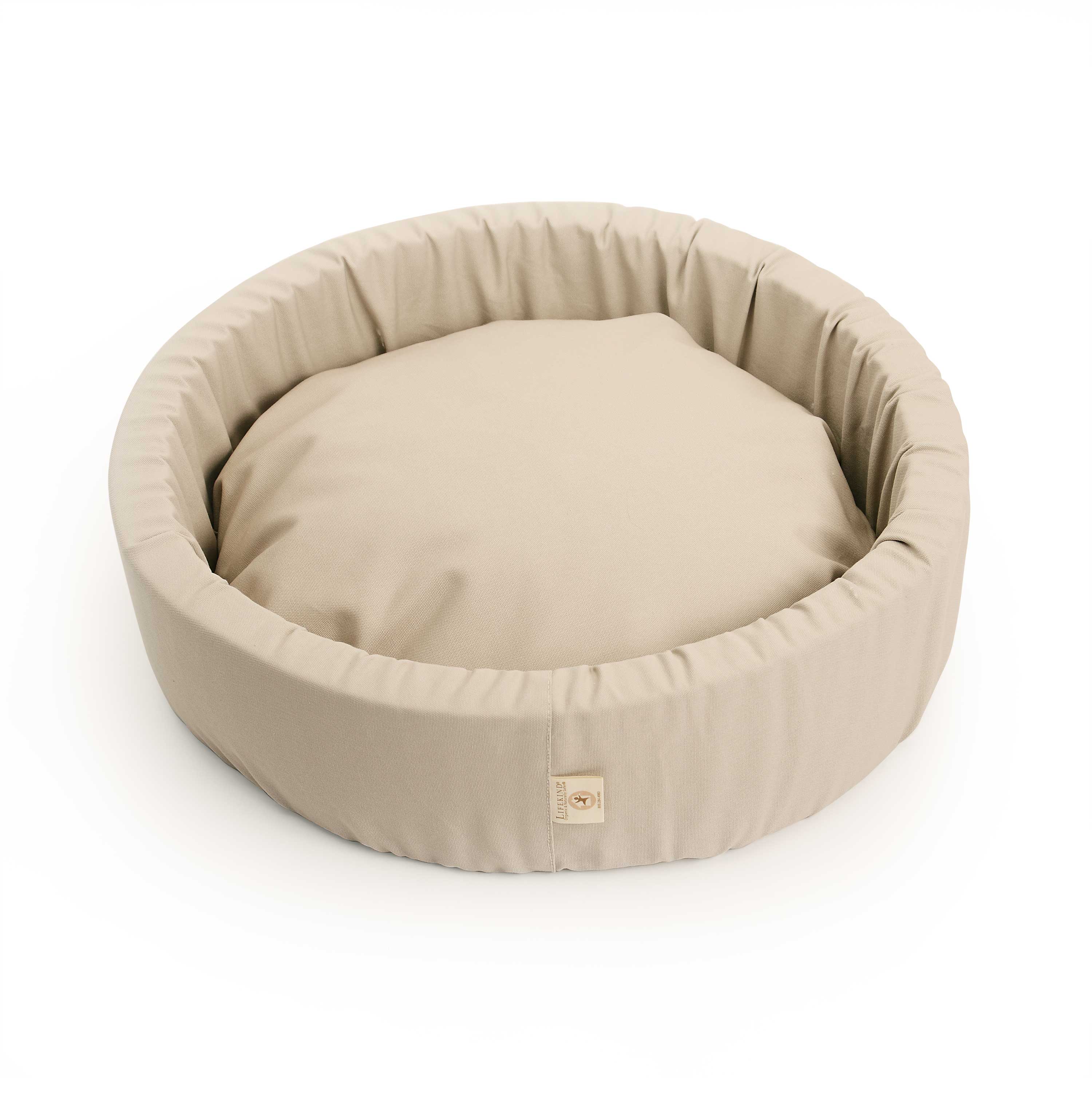 round pet bed