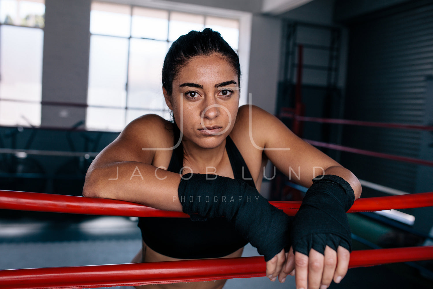 inside boxing ring