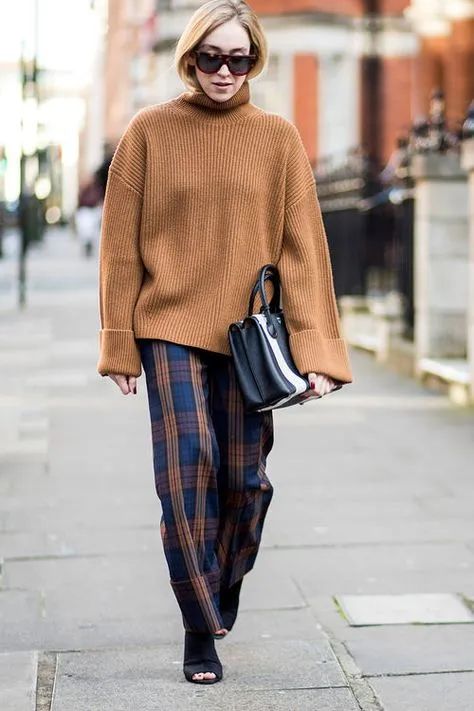 If you will wear plaid clothes this winter, it's really beautiful ...