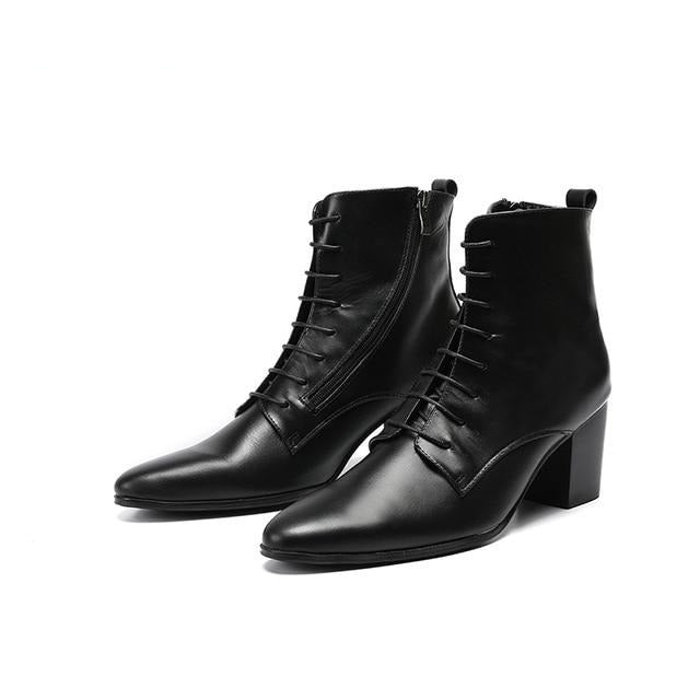 black soft ankle boots