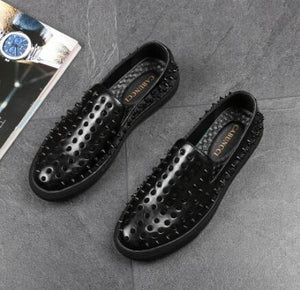 designer loafers with spikes