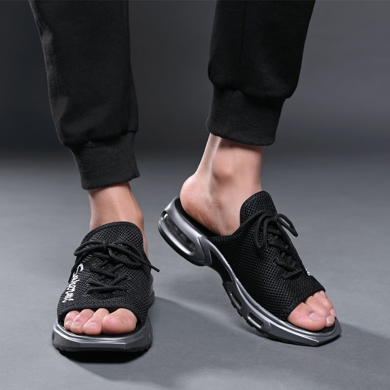 Air cushion slippers Men vacation wearproof antiskid slipper with soft ...